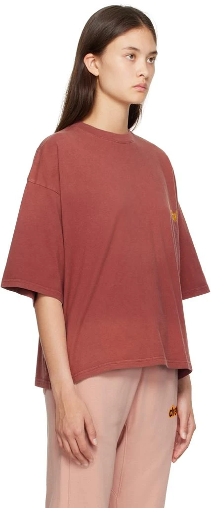 Drew House Burgundy Scribble T-Shirt 2