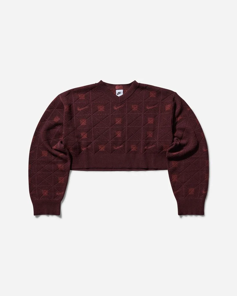 NIKE Women's Naomi Osaka Engineered Sweater Burgundy Crush 1