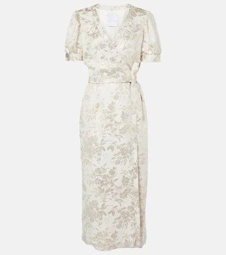 Markarian Marni floral jacquard wrap dress 1