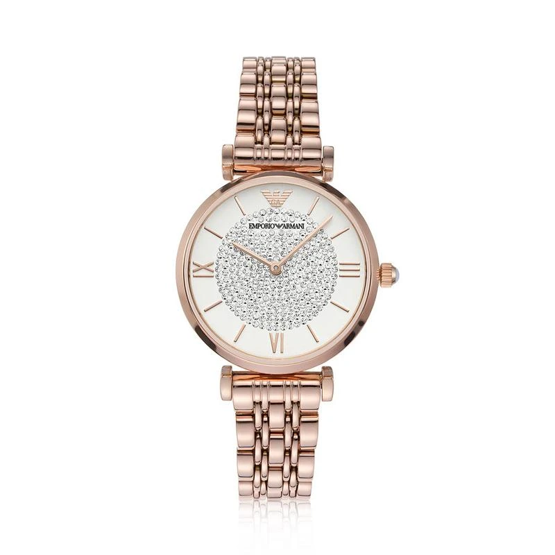 Emporio Armani Armani - T-Bar Rose Gold Tone Ladies Watch AR11244 2