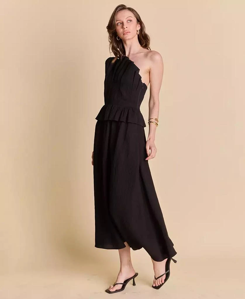 English Factory Women's Ruffled Strapless Midi Dress 2
