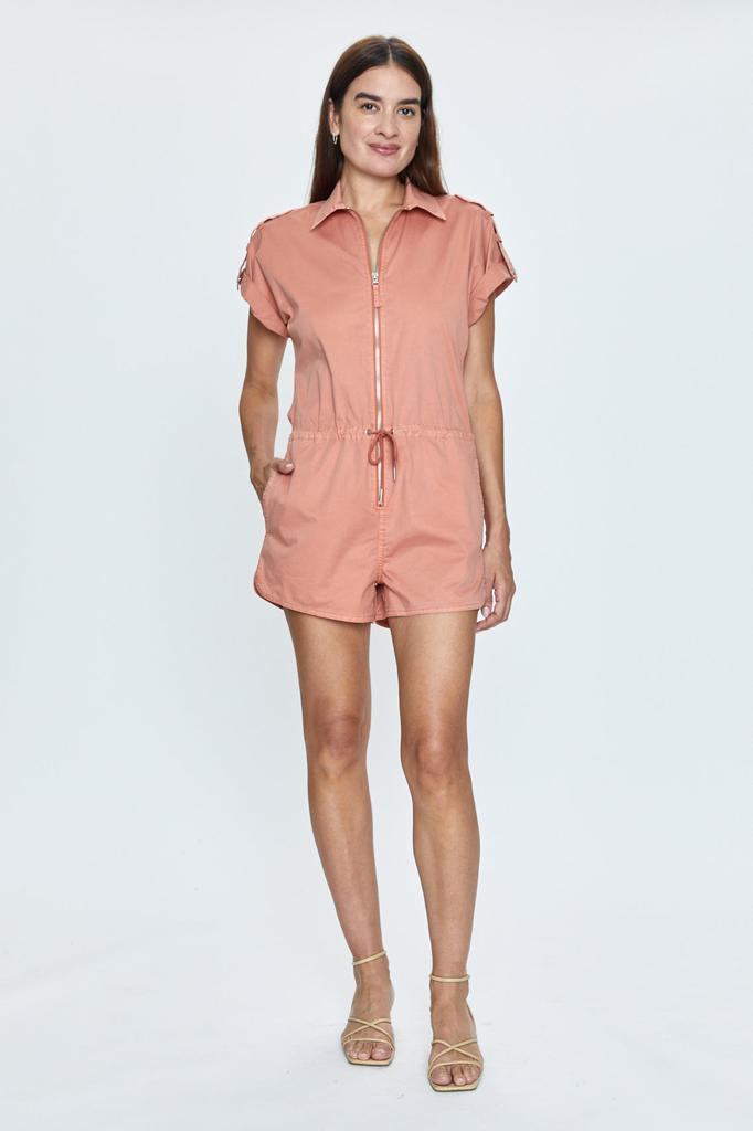 Pistola Denim Meg Romper - Turmeric