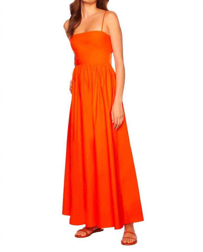 Susana Monaco Susana Monaco - Poplin Open-back Maxi Dress