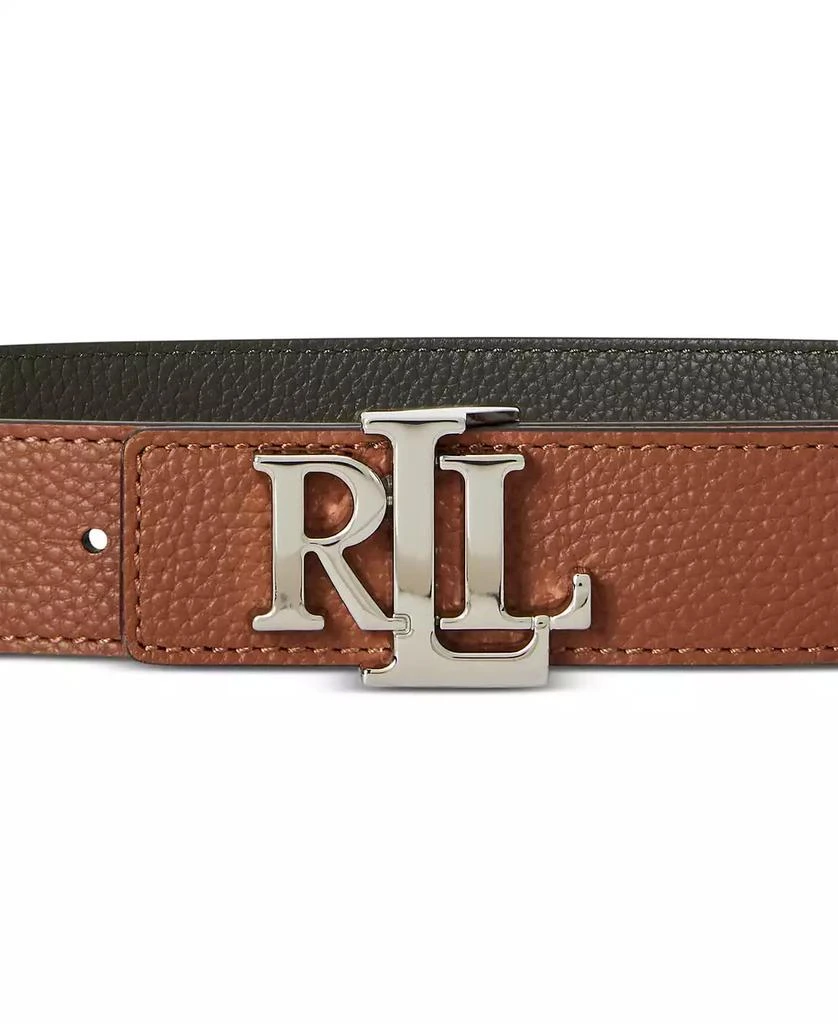 Ralph Lauren Logo Reversible Pebbled Leather Belt 3