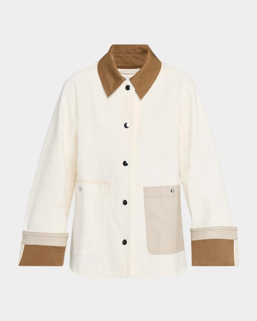 Tanya Taylor Troy Contrast Denim Jacket