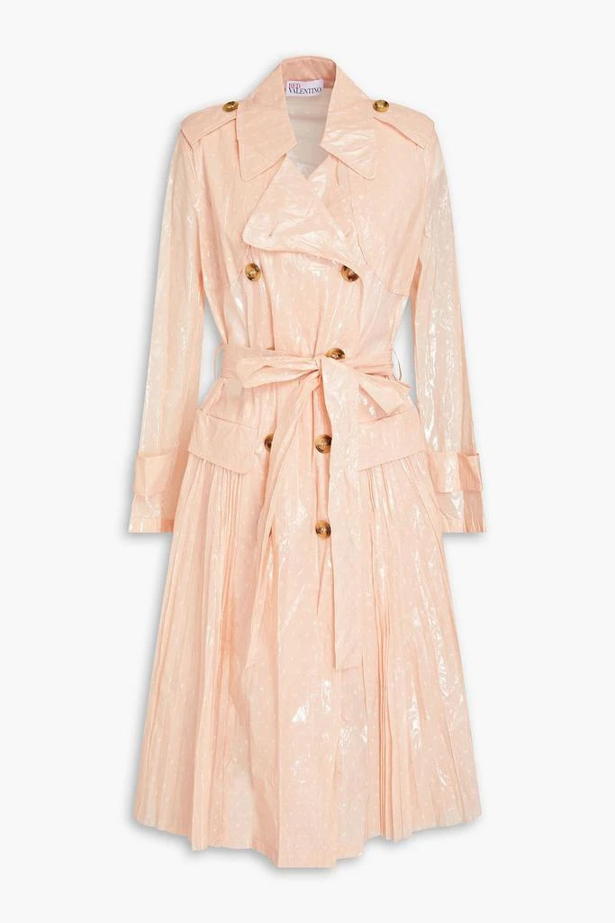 RED Valentino Coated point d'esprit trench coat