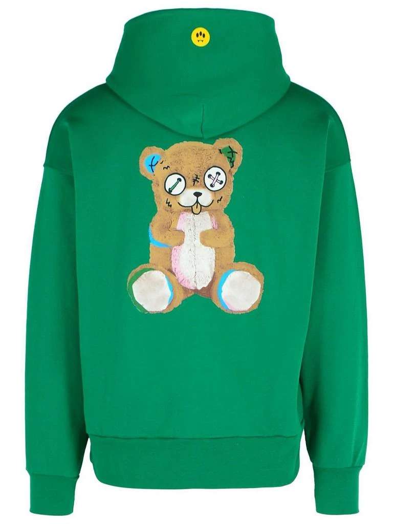 BARROW Barrow Green Cotton Sweatshirt 3