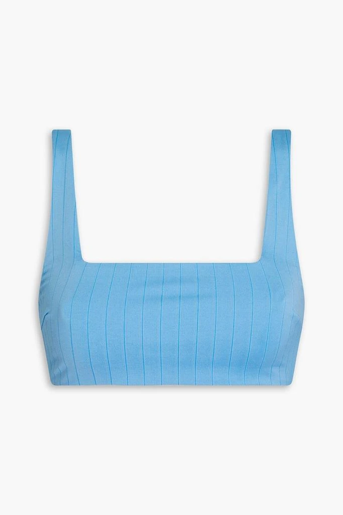 Onia Amber striped bikini top 1
