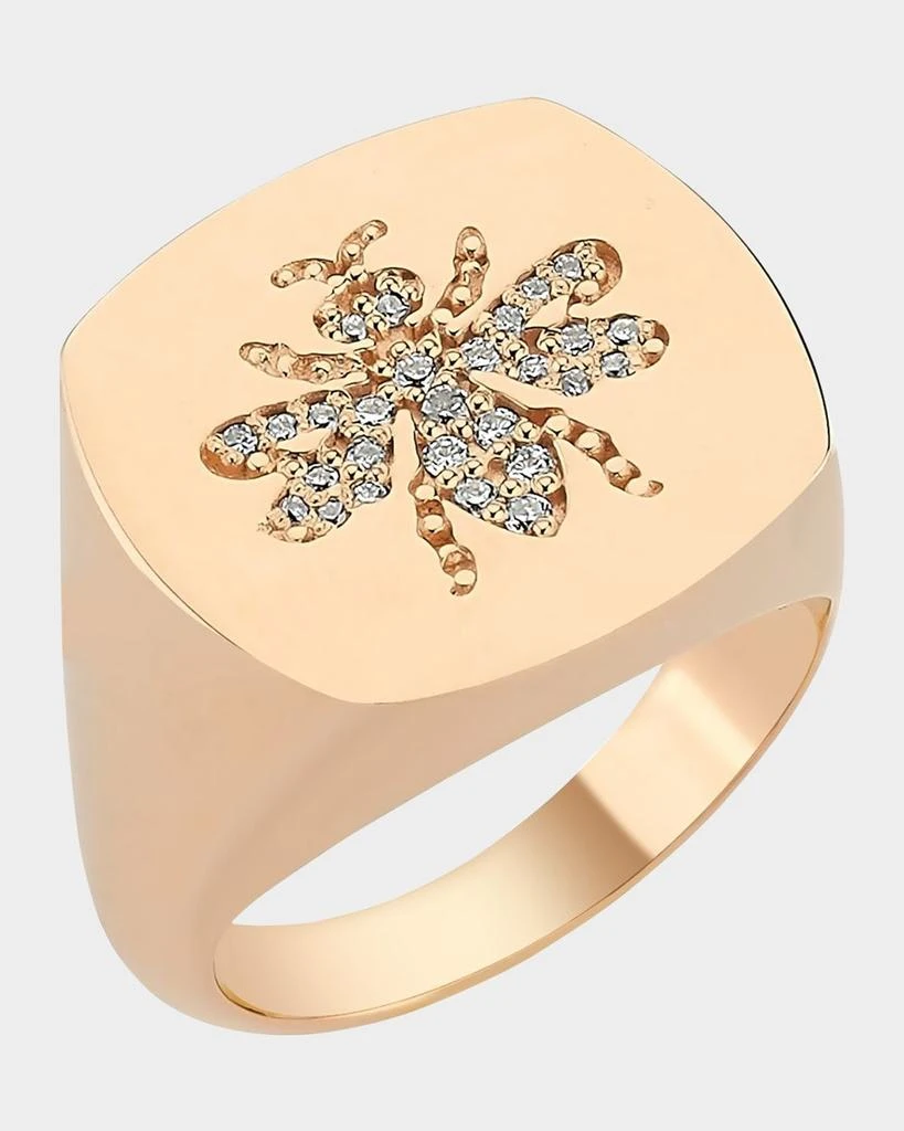 Bee Goddess Diamond Bee Silhouette Ring, Size 7 from Neiman Marcus