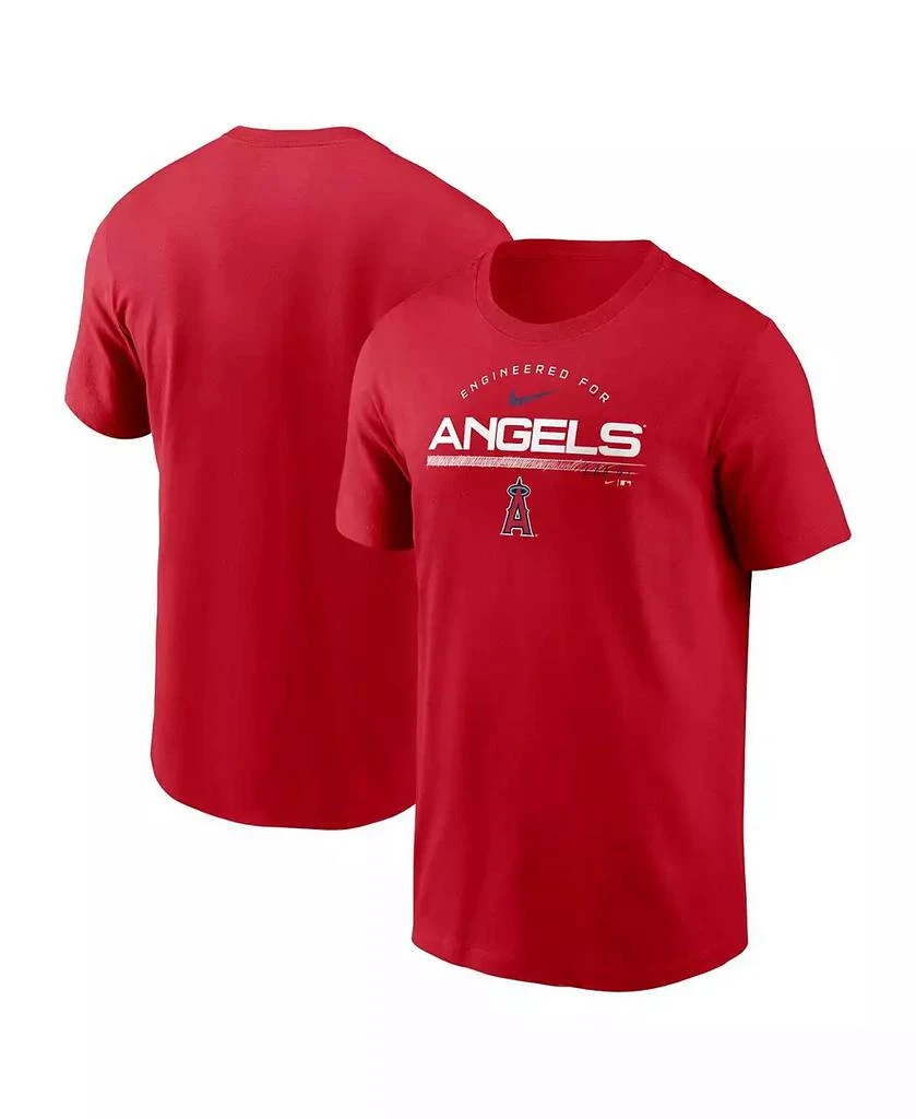 NIKE Men's Red Los Angeles Angels Team Engineered Performance T-shirt 1
