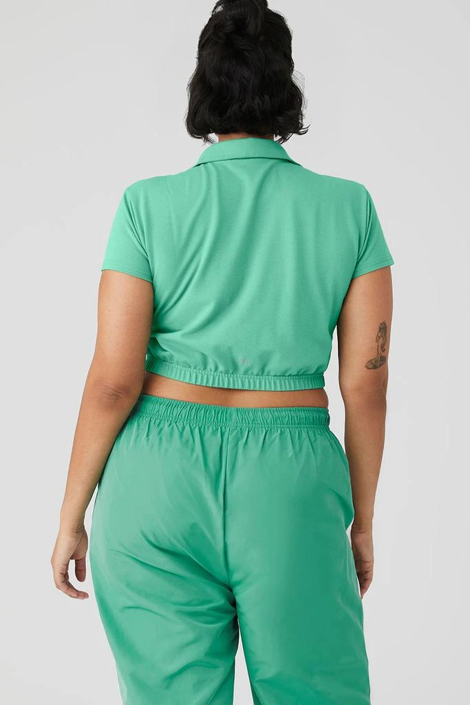 Alo Cropped Prestige Polo - Lettuce 6