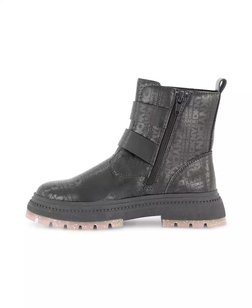 DKNY Little and Big Girls Crissa Buckles Lug Boot