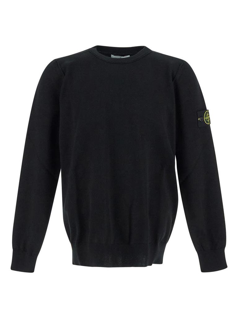 スウェット・トレーナー STONE  Cotton sweatshirt logo embroidery Stone Island Cotton sweatshirt with logo embroidery on the