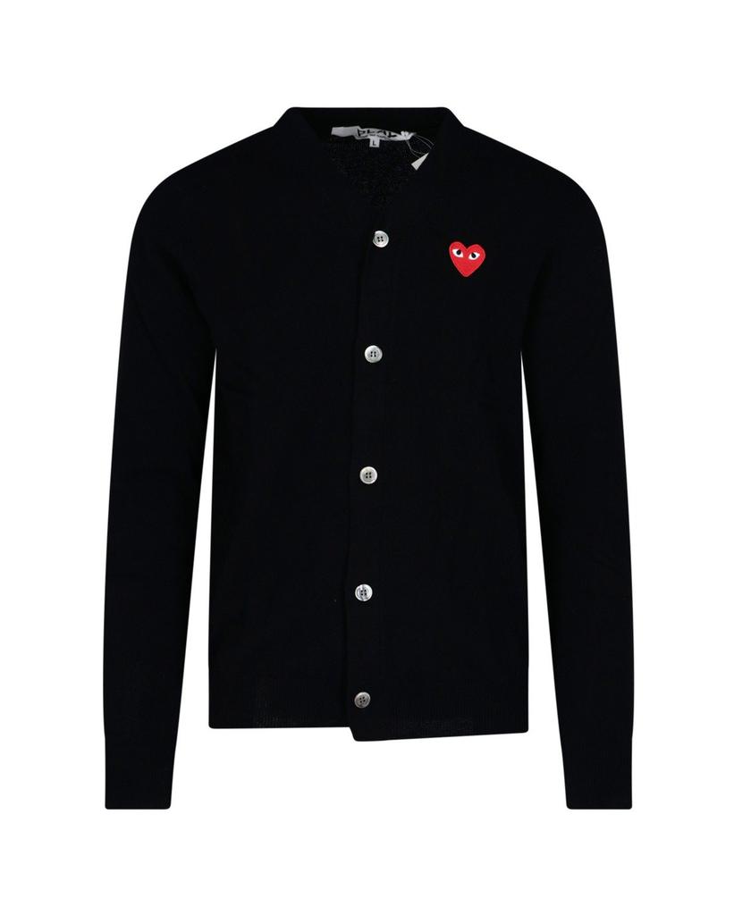 Comme des Garcons Comme des Garçons Play Buttoned Long-Sleeved Cardigan