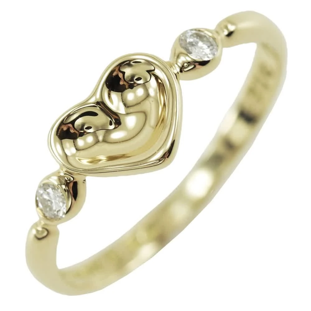 Tiffany 
Co. Elsa Peretti Full Heart Ring 18K yellow With Diamond yellow_ Ring Jewelry (Pre-Owned) 2