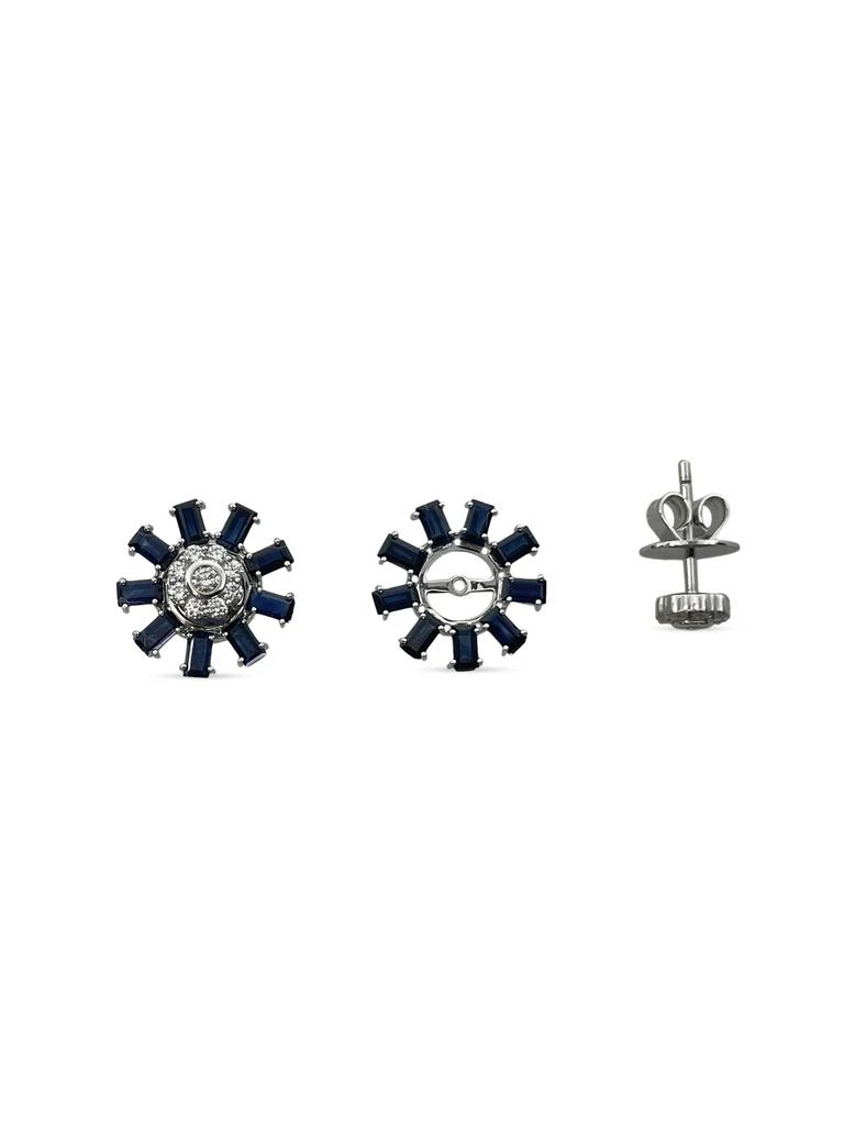 HUEB Bestow 18K White Gold, Blue Sapphire
Diamond Stud Earrings