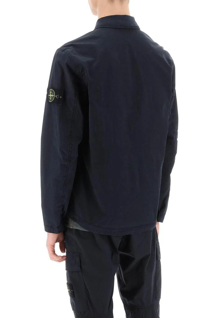 STONE ISLAND Supima Cotton Twill Stretch-TC overshirt 4