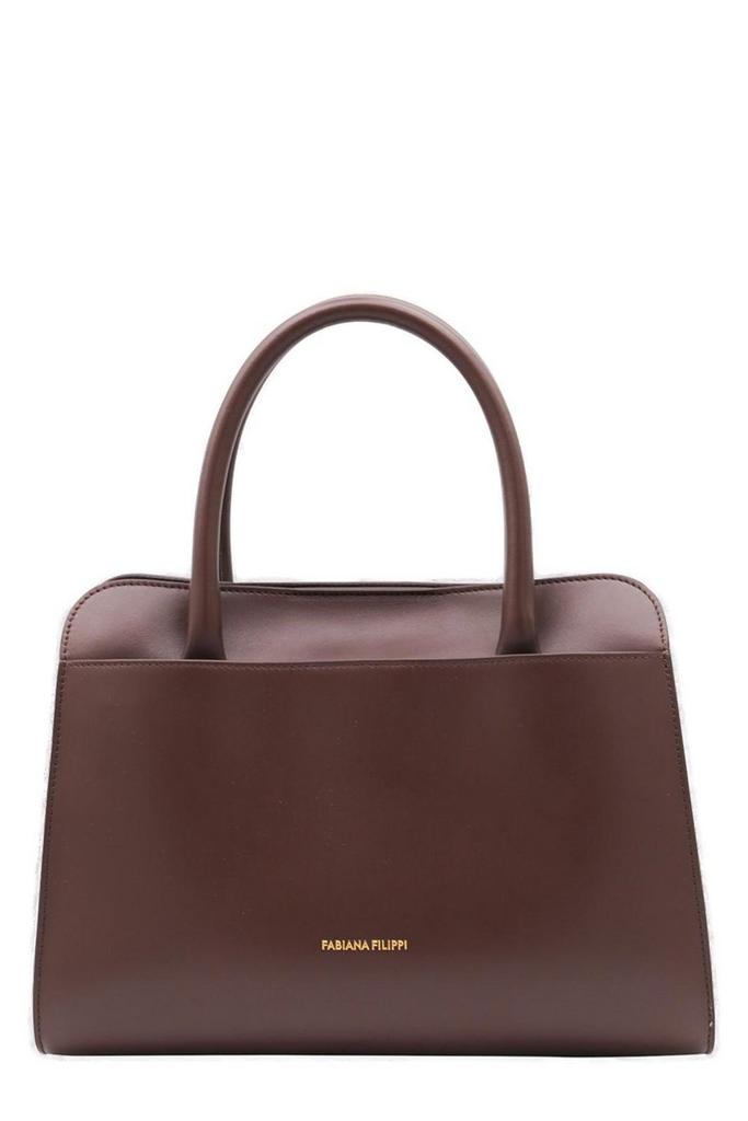 Fabiana Filippi Fabiana Filippi Brown Leather Top Handle Bag