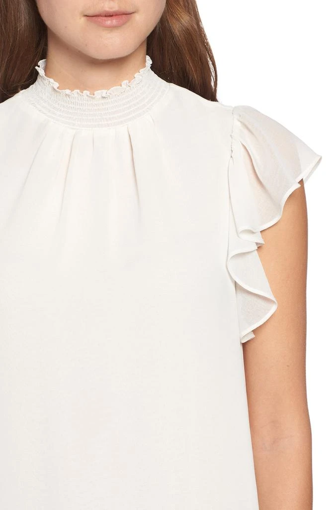 1. State Flutter Sleeve Smocked Neck Blouse 4