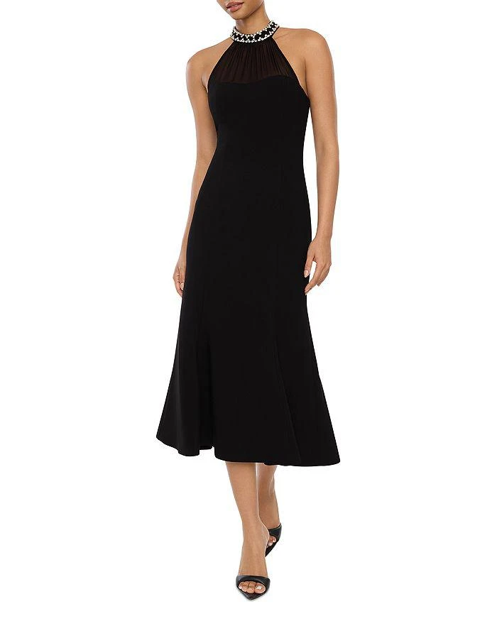 Likely Lirio Embellished Halter Neck Midi Dress 1