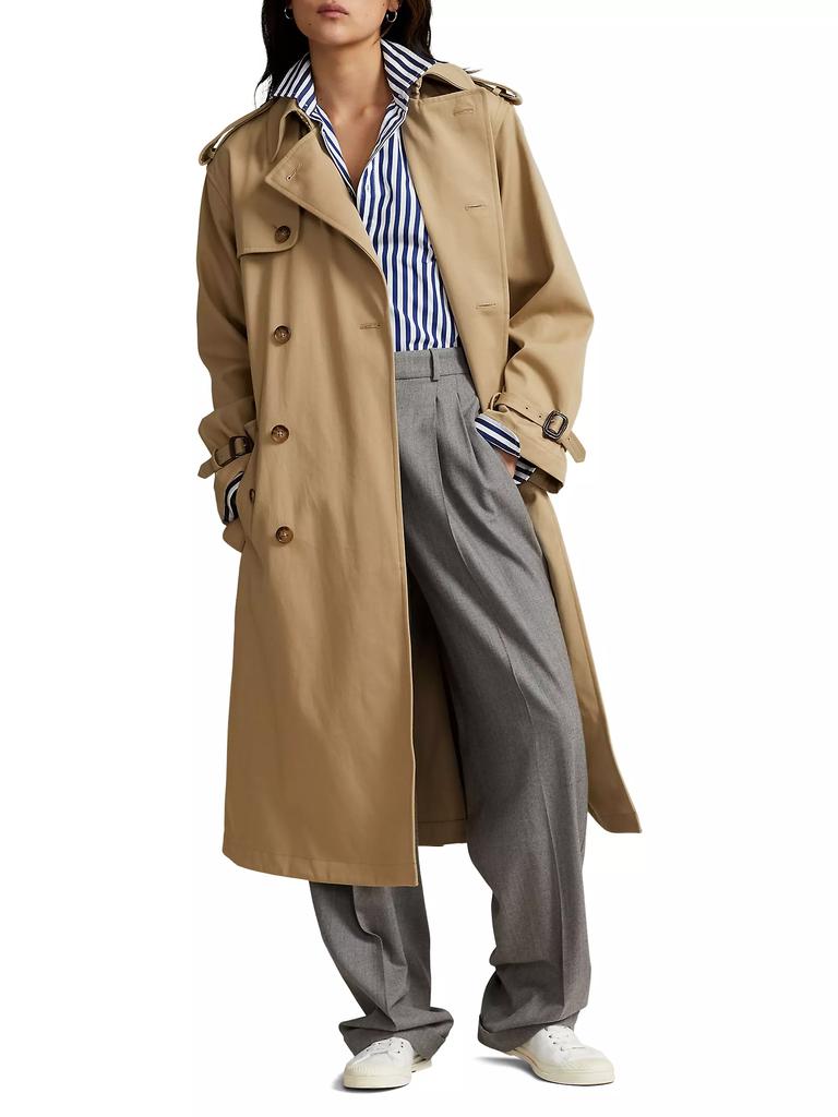 Polo Ralph Lauren Twill Double-Breasted Trench Coat