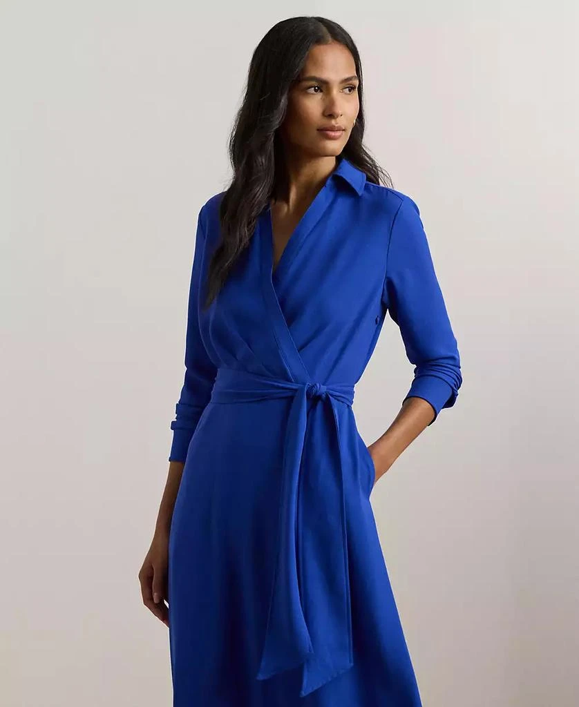 Shop Women's Self-Belt Long-Sleeve Surplice Georgette Midi Dress on Sale at  BeyondStyle  Get 75% Off Women's Self-Belt Long-Sleeve Surplice Georgette  Midi Dress with Limited-Time Flash Deals, Exclusive Discounts, and Special  Offers.
