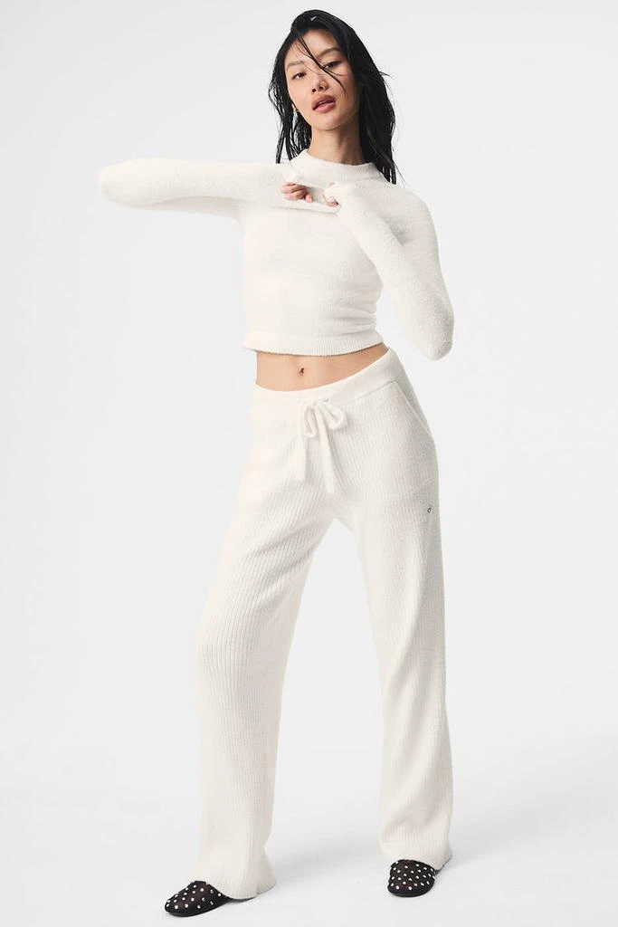 Alo Snuggle Up Sweater Long Sleeve - Black 5