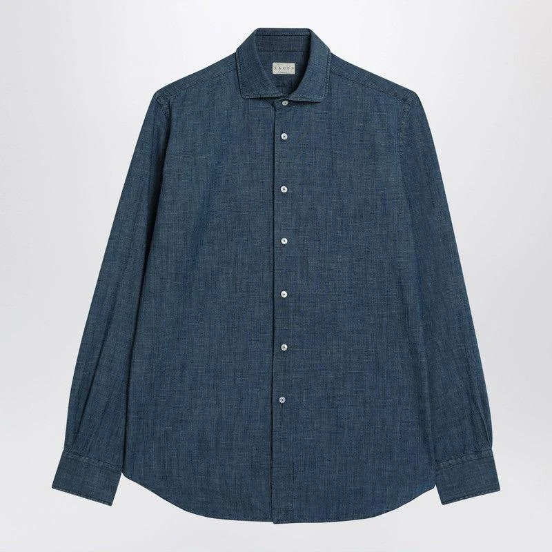 XACUS Men's blue blue Tailor Fit Shirt 1