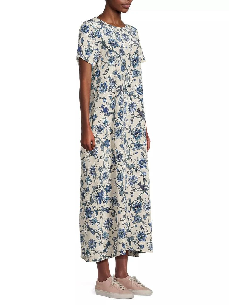 Weekend Max Mara Revere Silk Floral A-Line Dress 4