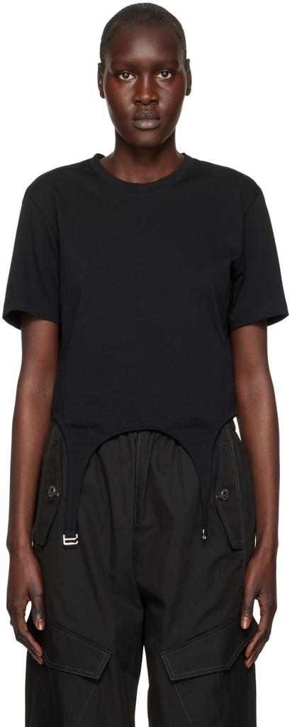 Dion Lee Black Garter T-Shirt - T-Shirts - Compare Prices Dion Lee Black Garter T-Shirt - T-Shirts - Compare Prices