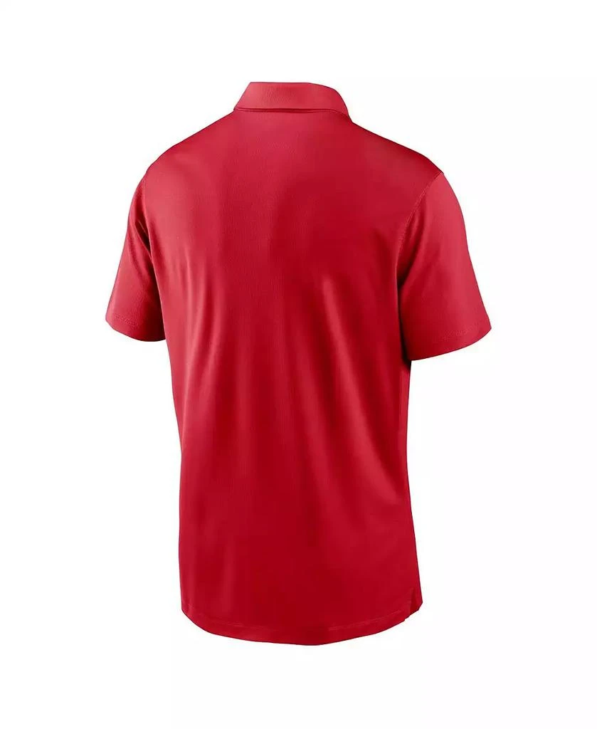 NIKE Men's White/Red Philadelphia Phillies Vapor Striped Performance Polo Shirt 2