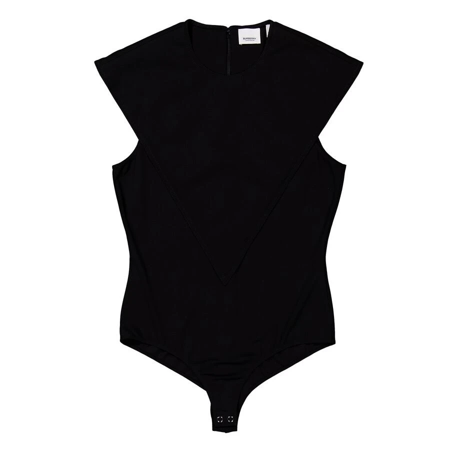 Burberry Black Panel Detail Stretch Jersey Bodysuit 3