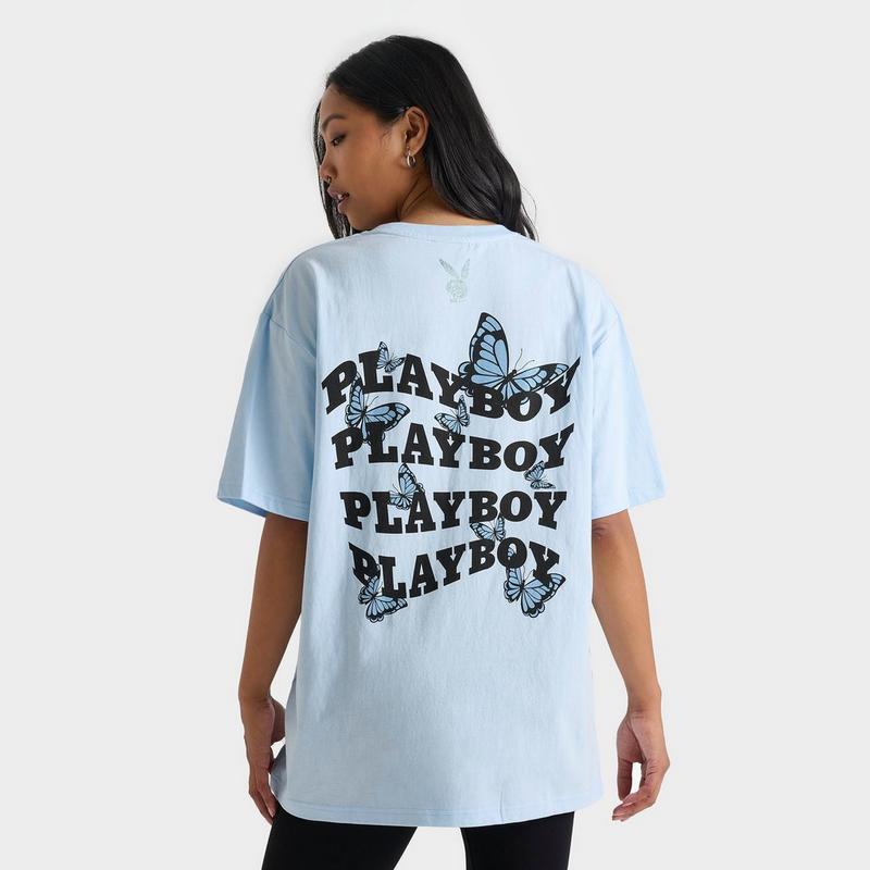 Playboy Women's Playboy Butterfly Wave Boyfriend T-Shirt