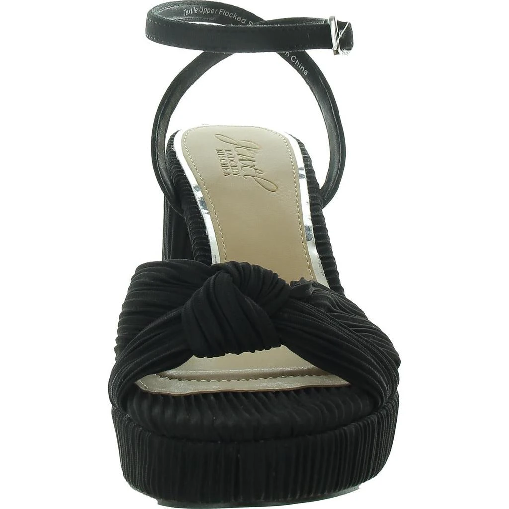Badgley Mischka Tyler Womens Adjustable Textured Ankle Strap 2
