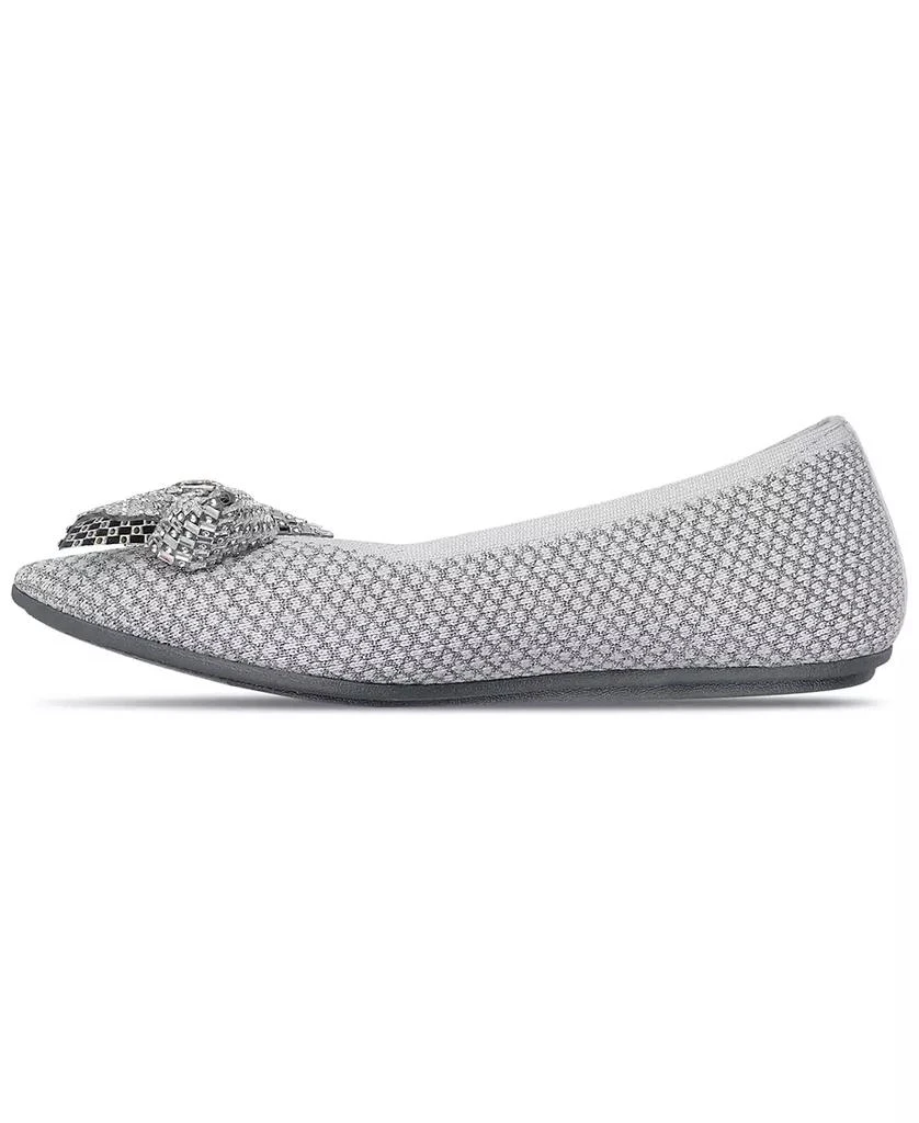 SKECHERS Women's Cleo Point Bow - Shimmery Shine Skimmer Flats from Finish Line 2
