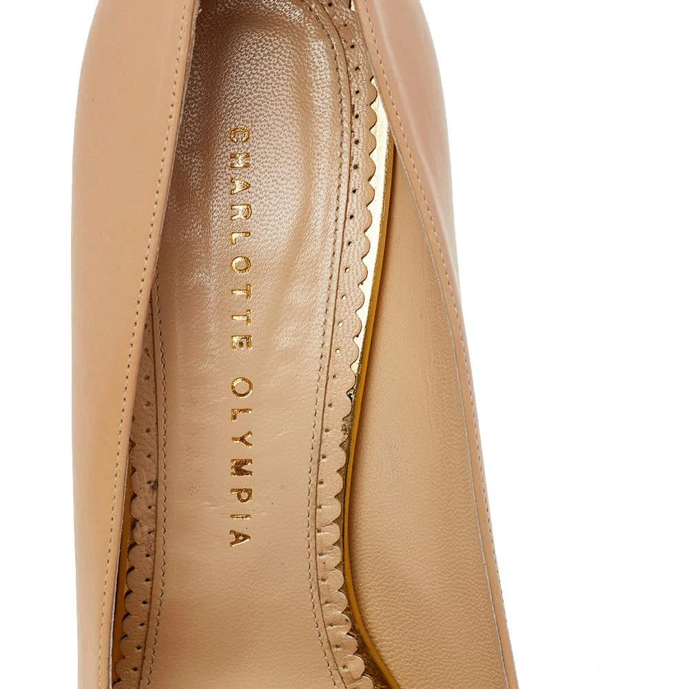 Charlotte Olympia Charlotte Olympia Beige Leather Dolly Platform Pumps Size 40 7