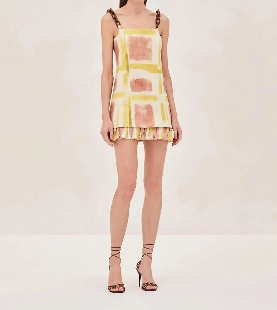 Alexis Beleza Dress In Yellow Brushstroke 2