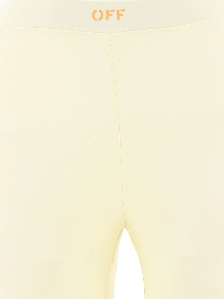 Off-White Off-White Sleek Logo Printed High Waist Leggings 4