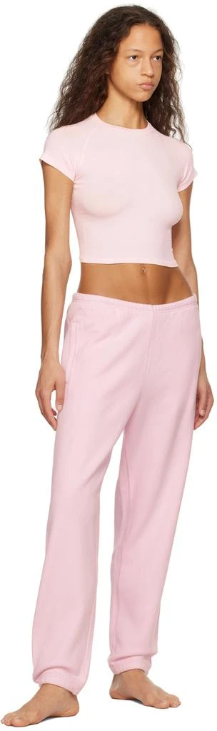 SKIMS Pink New Vintage Cropped Raglan T-Shirt 4