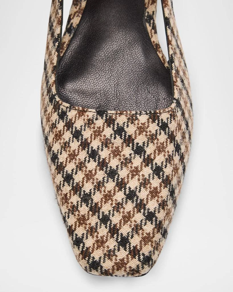 Rag & Bone Astra Houndstooth Buckle Slingback Flats 4