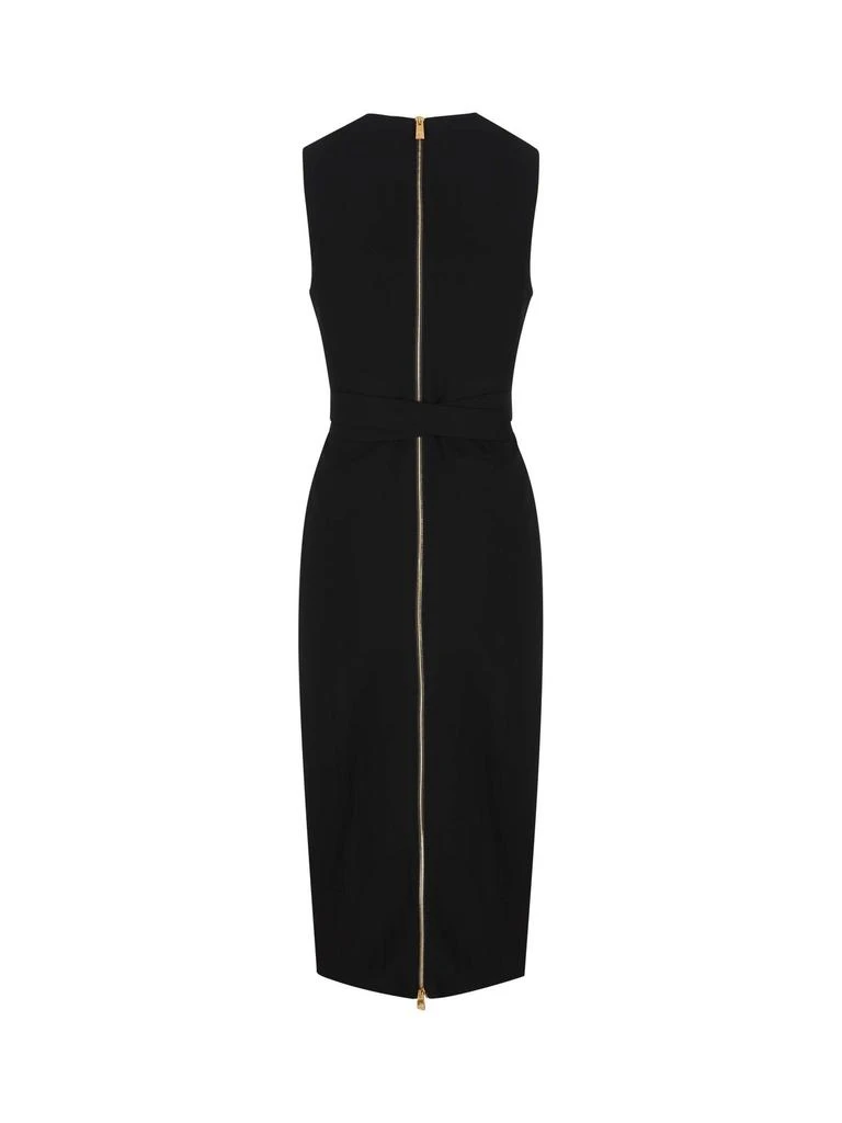 Versace Versace V-Neck Sleeveless Midi Dress 2