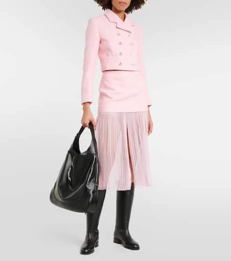 Gucci Sequined silk tweed midi skirt 2