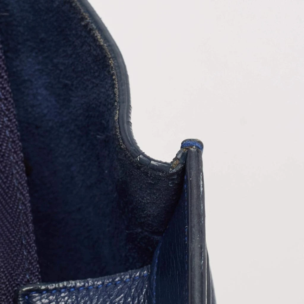 Celine Celine Navy Blue Leather Mini Luggage Tote 5