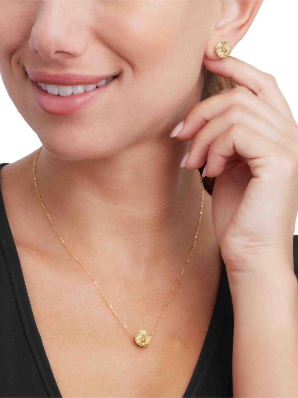 Saks Fifth Avenue 2-Piece 14K Yellow Gold Ball Stud Earrings & Pendant Necklace Set 5