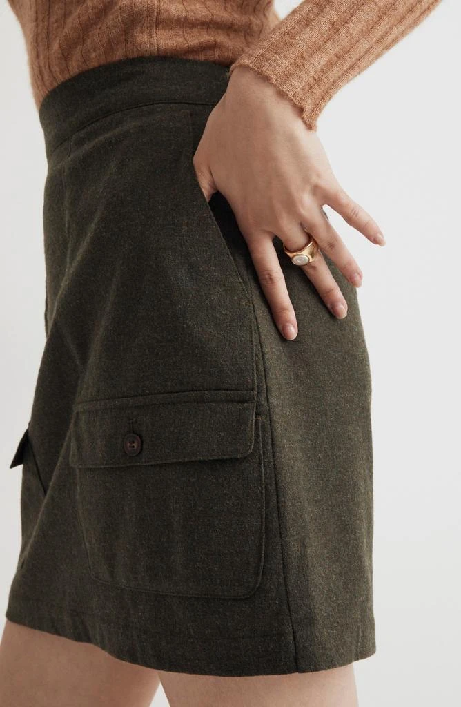 Madewell Wool-Blend Cargo Mini Skirt 6