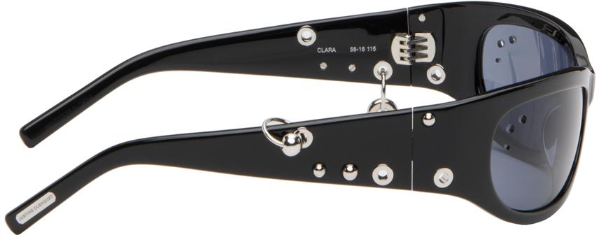 ★JUSTINE CLENQUET★CLARA サングラス スケルトン ネジモチーフ Justine Clenquet - Clara black sunglasses