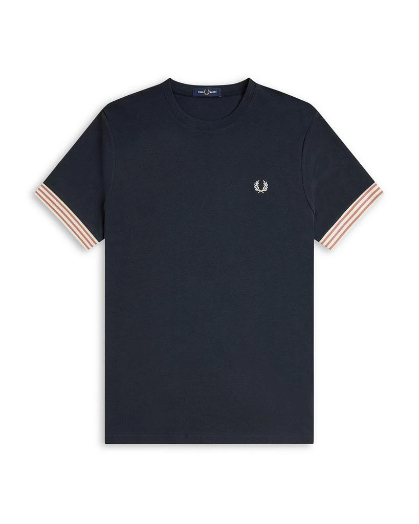 Fred Perry Short Sleeve Striped-Cuff Tee 1