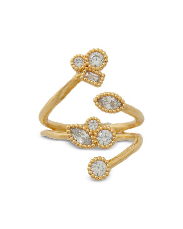 Maje Multi Cut Rhinestone Statement Ring