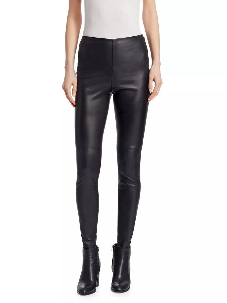 Ralph Lauren Eleanora Stretch Leather Pants 1