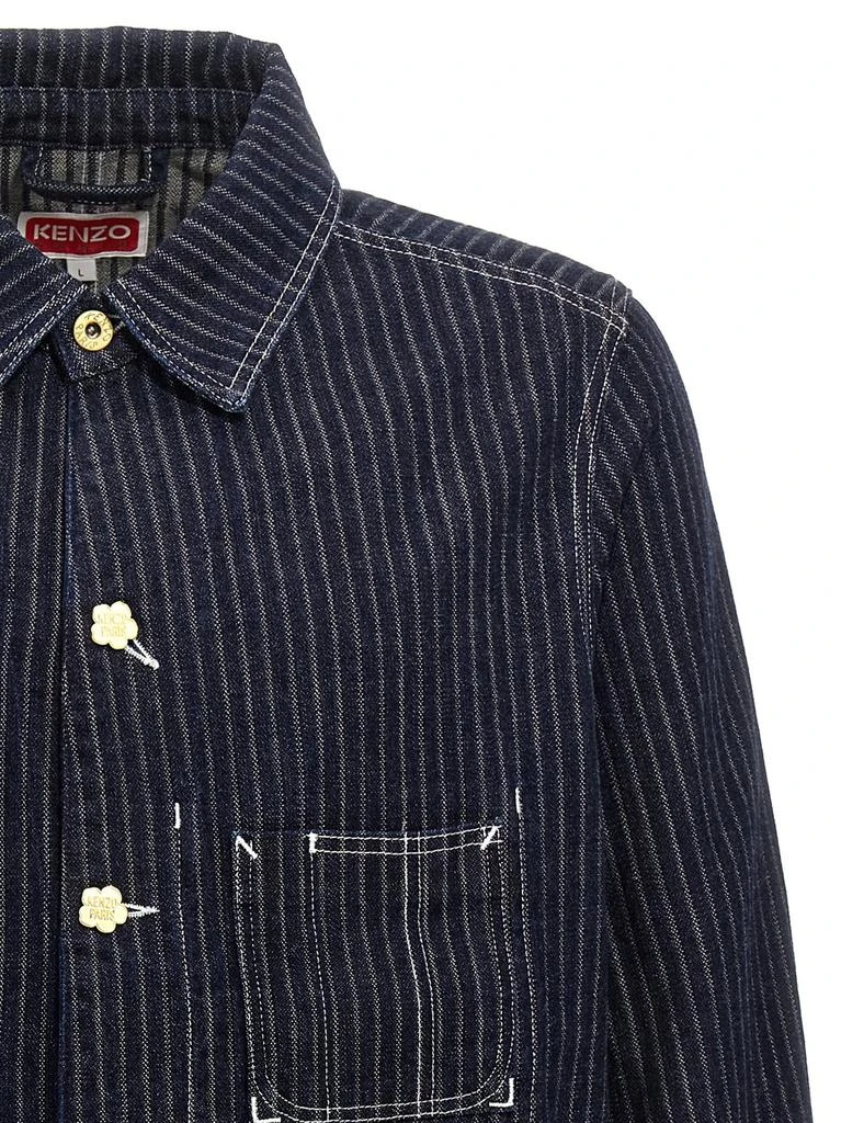 Kenzo Kenzo Kuroki Japanese Pinstriped Denim Jacket 3